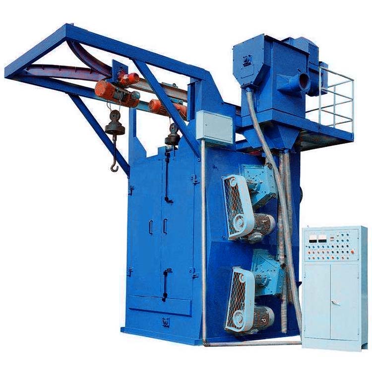 ကား Alloy Wheel Rim Polishing Hook Shot Blasting Machine